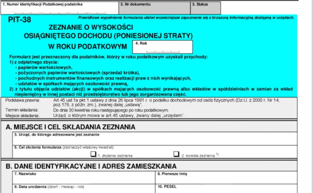 Jak rozliczyć PIT-38? Praktyczny przewodnik po zyskach kapitałowych